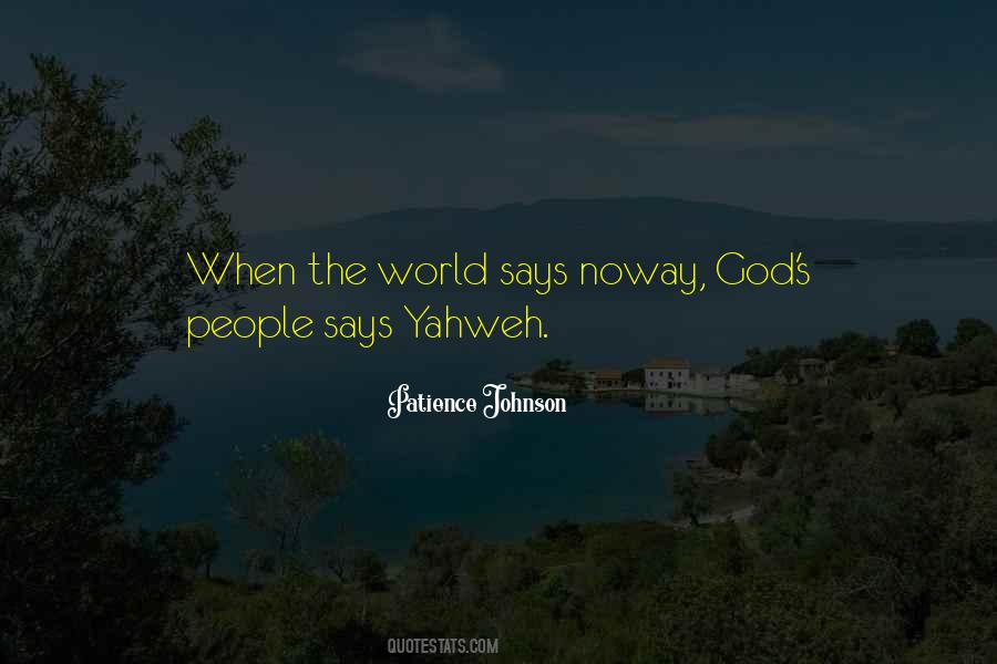 Yahweh's Quotes #968575