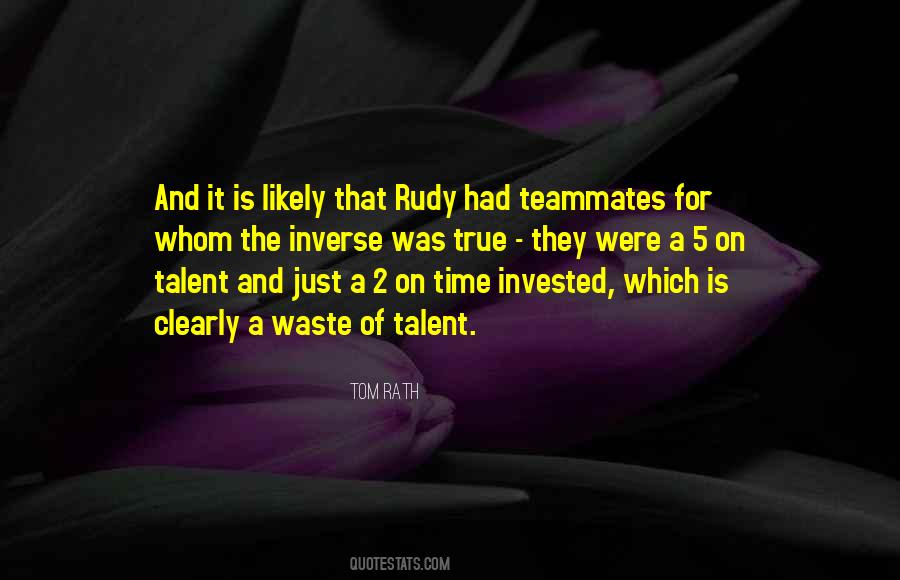 Quotes About Rudy #416303