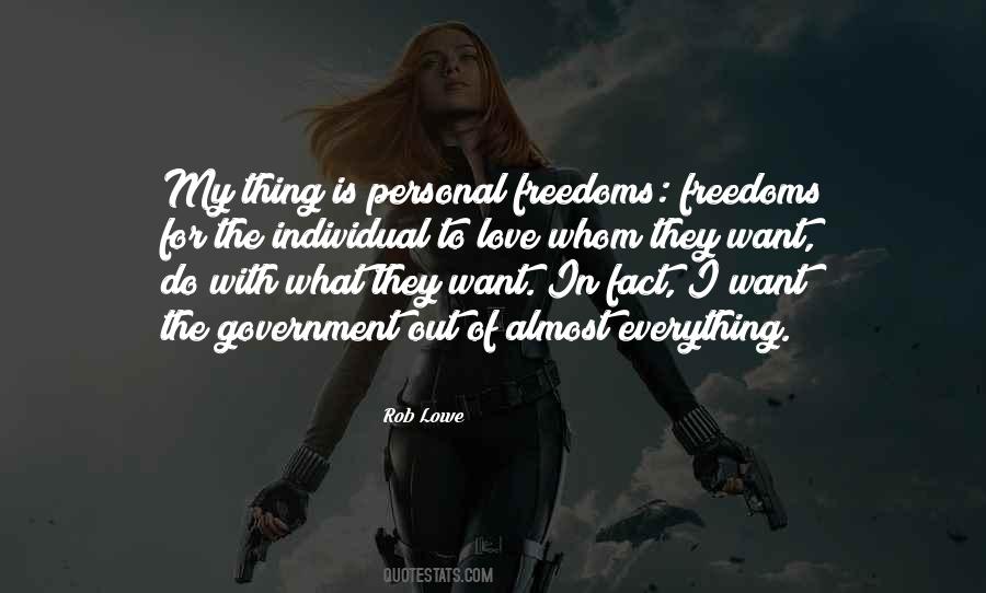 Quotes About Personal Freedoms #754599