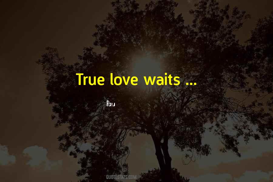 Quotes About Love Can Waits #1051878