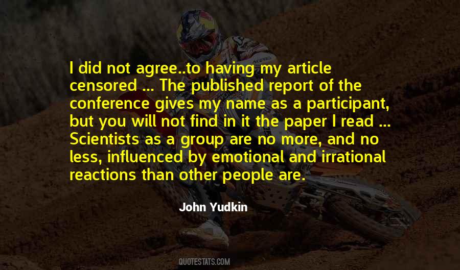 Yudkin Quotes #1049502