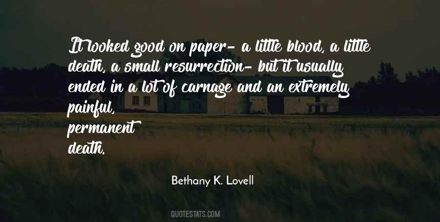 Quotes About Blood And Death #712509