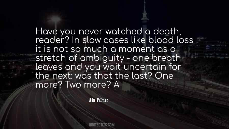 Quotes About Blood And Death #88099