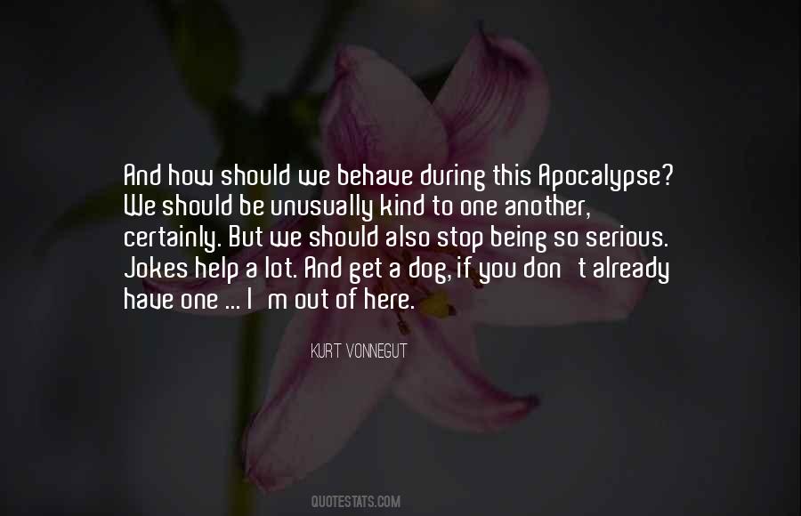Quotes About Apocalypse #1349436