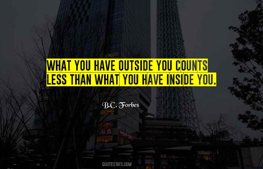 Quotes About What's Inside That Counts #1485104