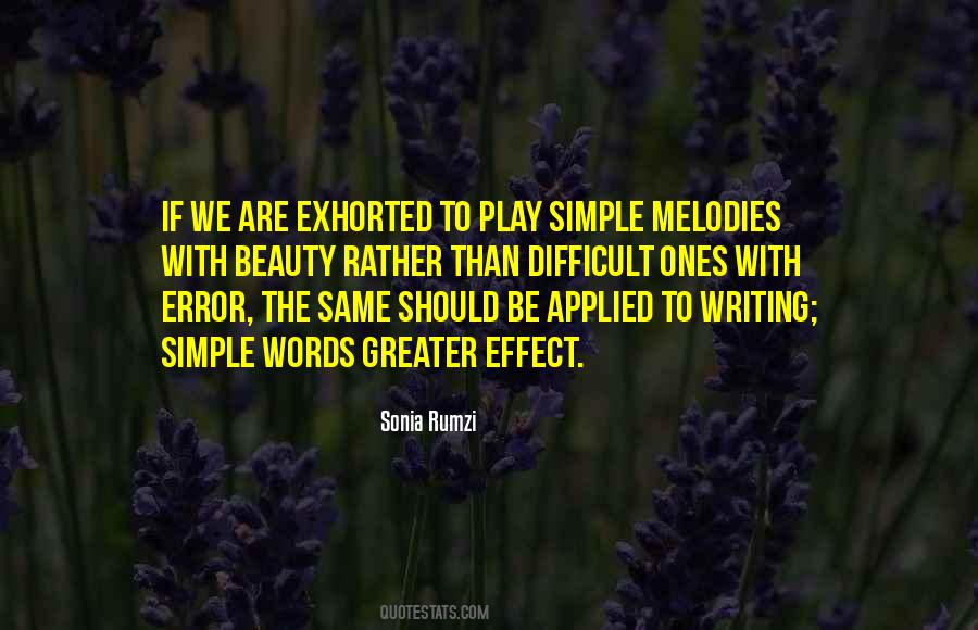 Quotes About Simple Writing #1072101 Quotes About Simple Writing #1072101