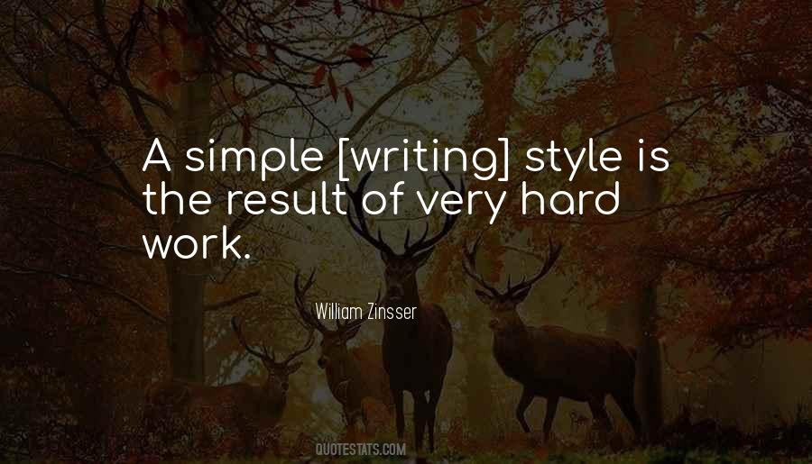 Quotes About Simple Writing #1323360