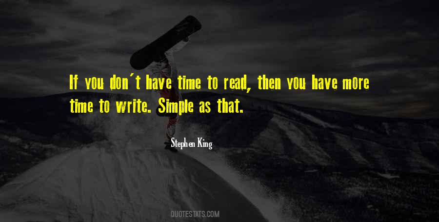 Quotes About Simple Writing #197303