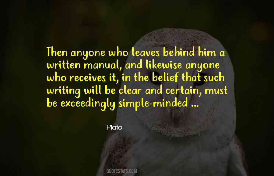 Quotes About Simple Writing #864471