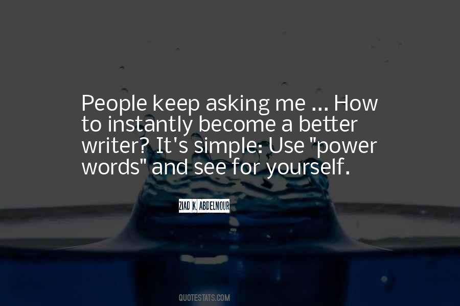 Quotes About Simple Writing #991110