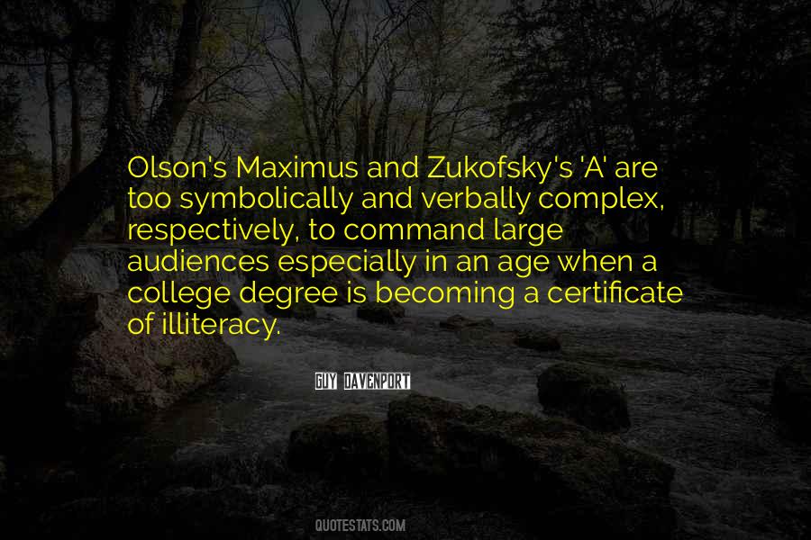 Zukofsky's Quotes #424307