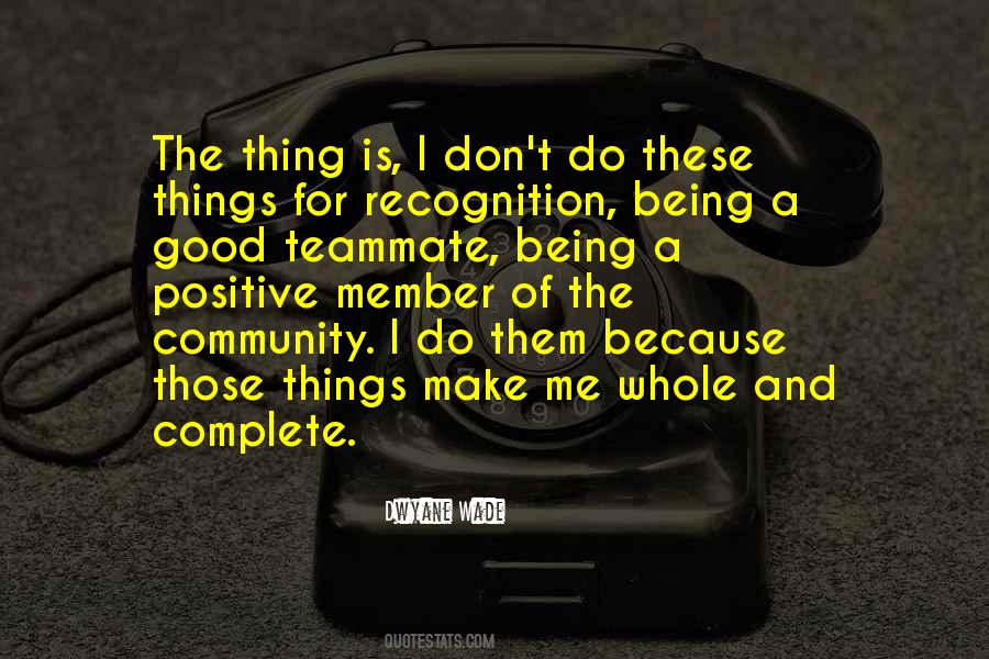 Sayings About Good Community #775407