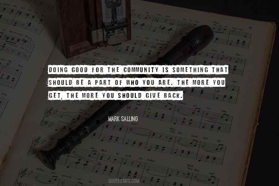 Sayings About Good Community #797994