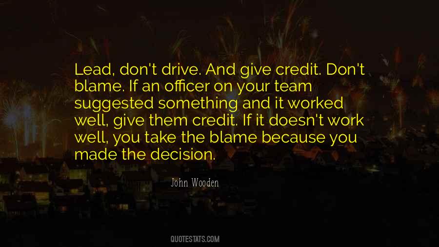 Sayings About Giving Credit #1215505