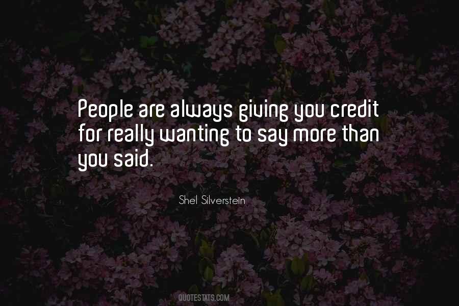 Sayings About Giving Credit #183962