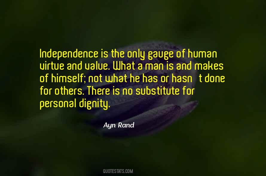 Sayings About Personal Dignity #1876349