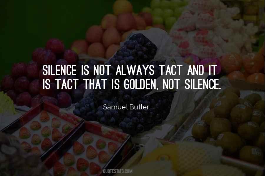 Sayings About Silence Silence Is Golden #1845253