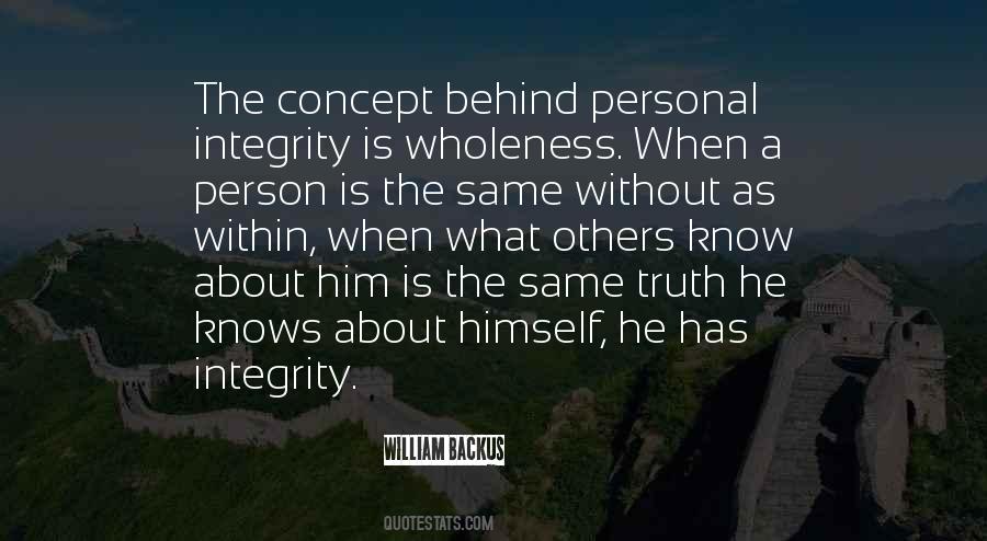 Sayings About Personal Integrity #1645654