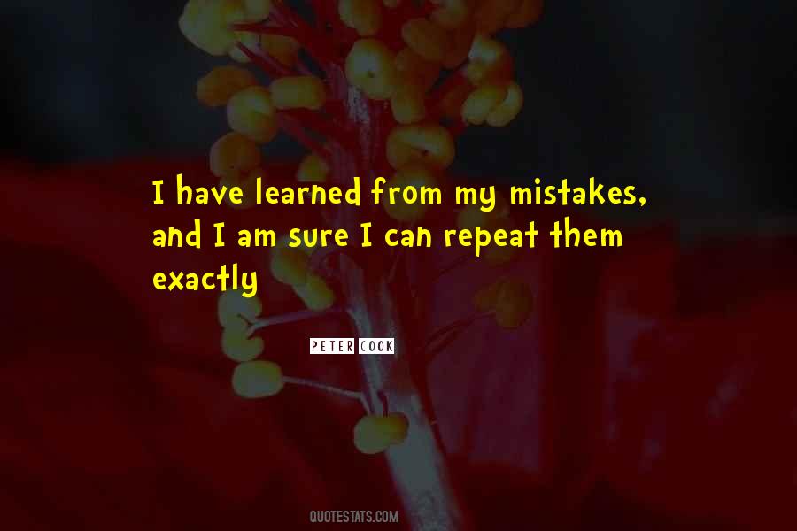 Sayings About My Mistakes #1131242