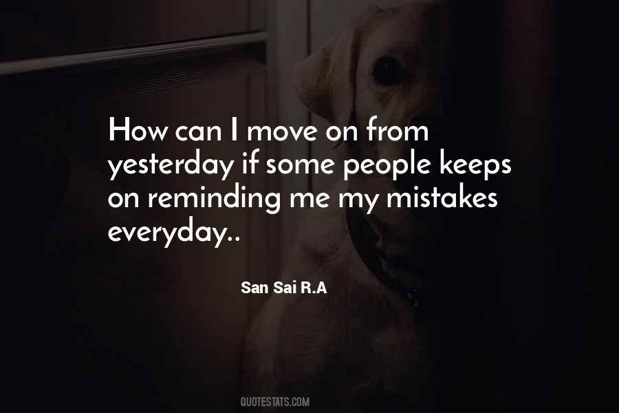 Sayings About My Mistakes #1519093