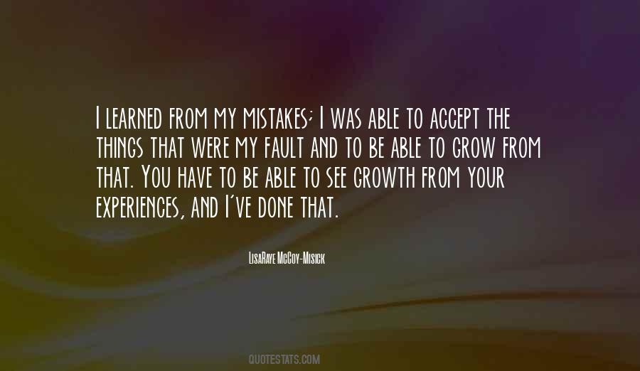 Sayings About My Mistakes #24033