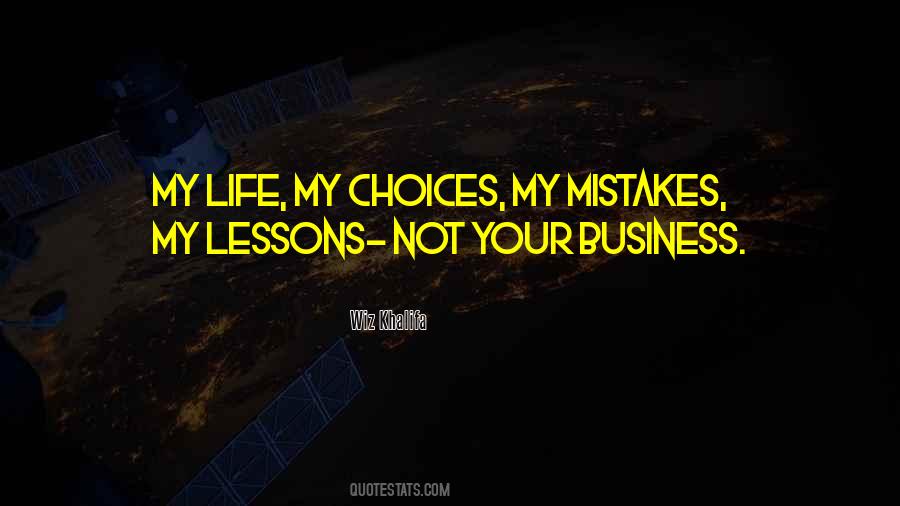 Sayings About My Mistakes #48936