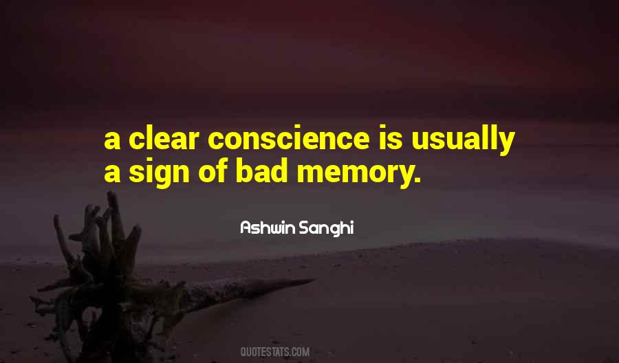 Sayings About A Clear Conscience #624432