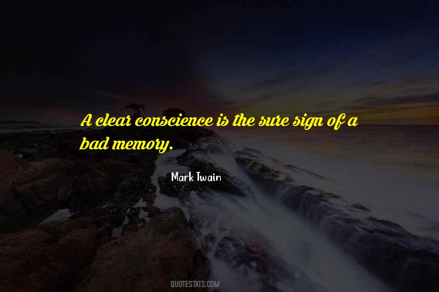 Sayings About A Clear Conscience #812652