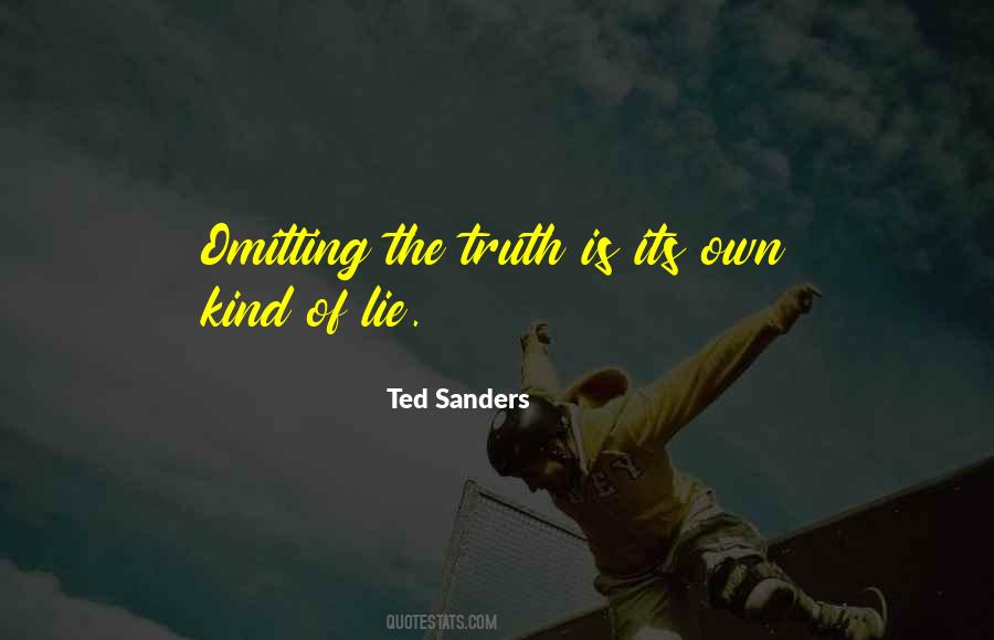 Quotes About Omitting The Truth #1150930
