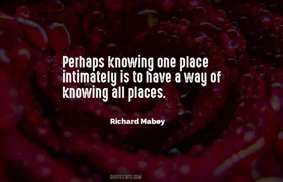 Sayings About Knowing Your Place #604765