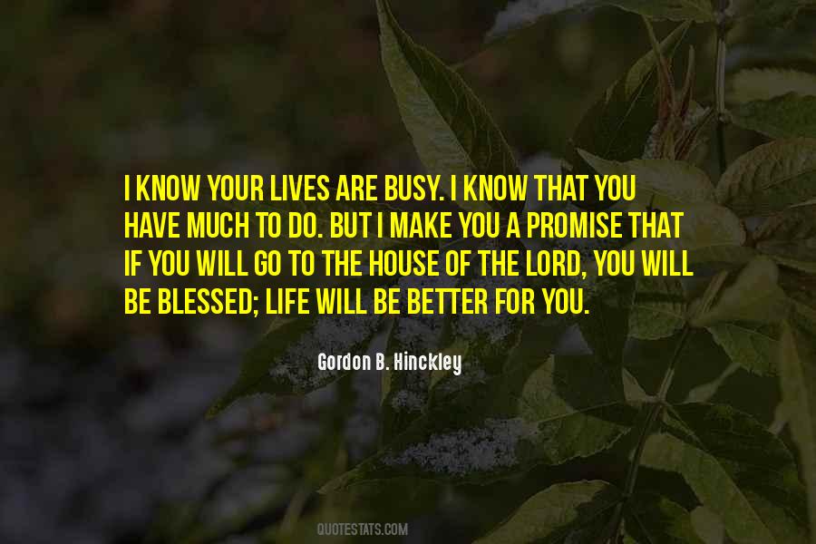 Sayings About A Blessed Life #63127
