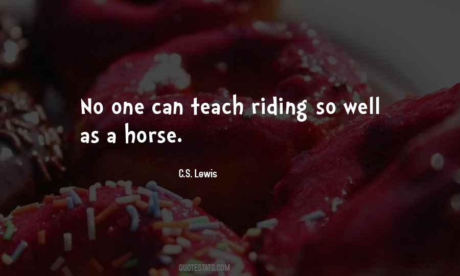 Sayings About Riding A Horse #1749974