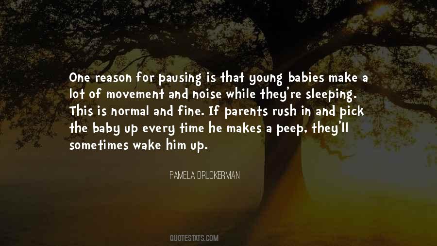 Sayings About A Sleeping Baby #1433530