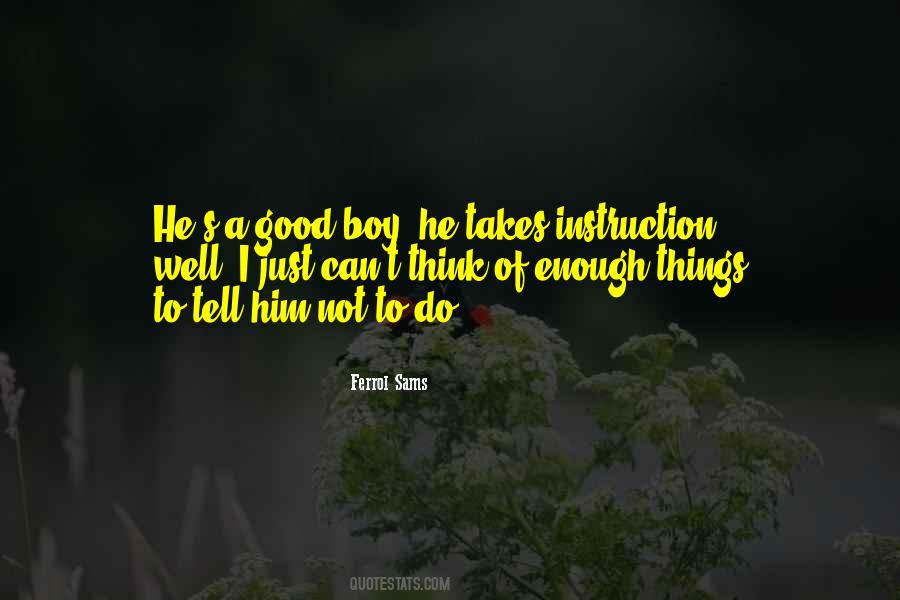 Sayings About A Good Boy #473490