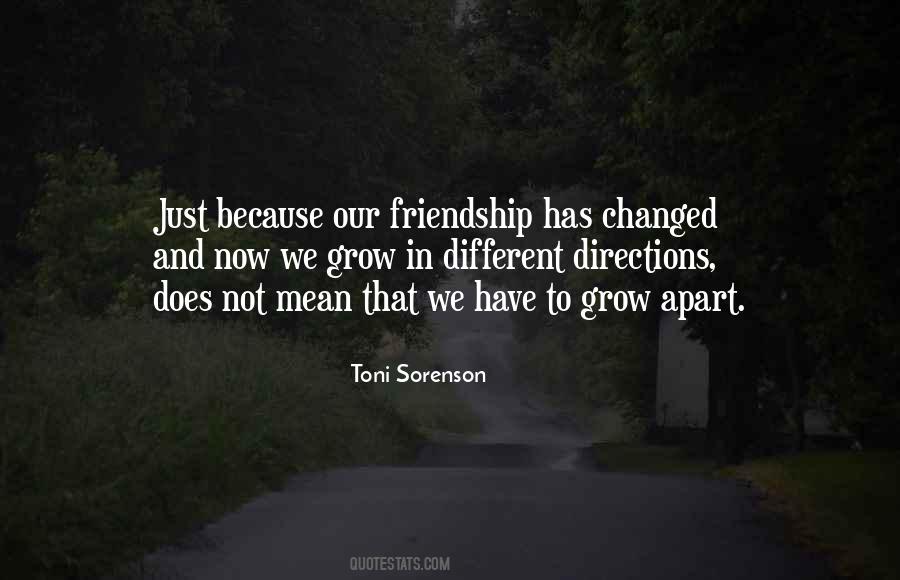 Sayings About Change In Friendship #432788