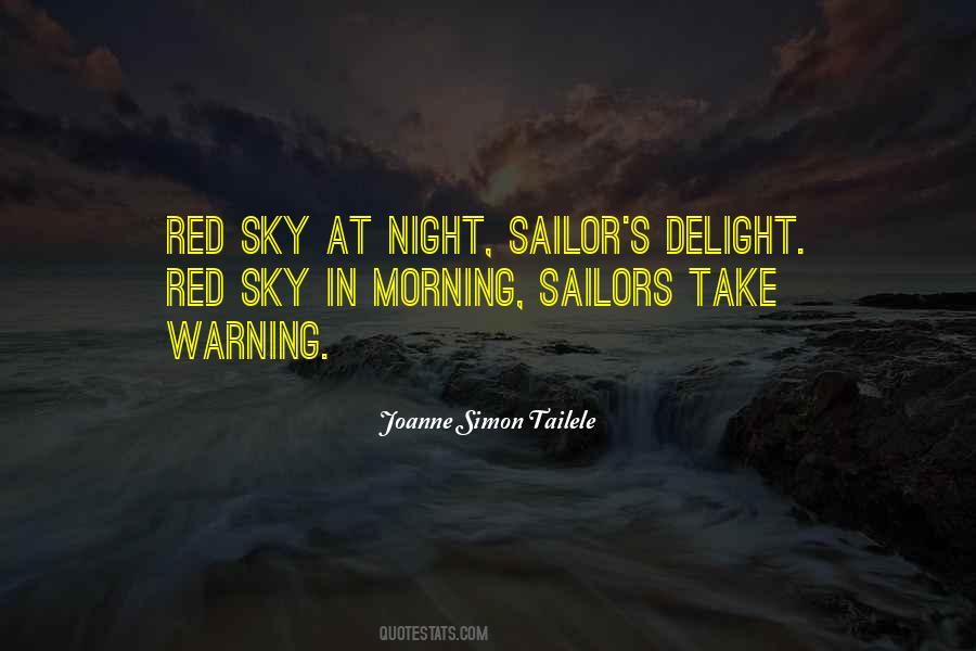 Sayings About Red Sky #496379