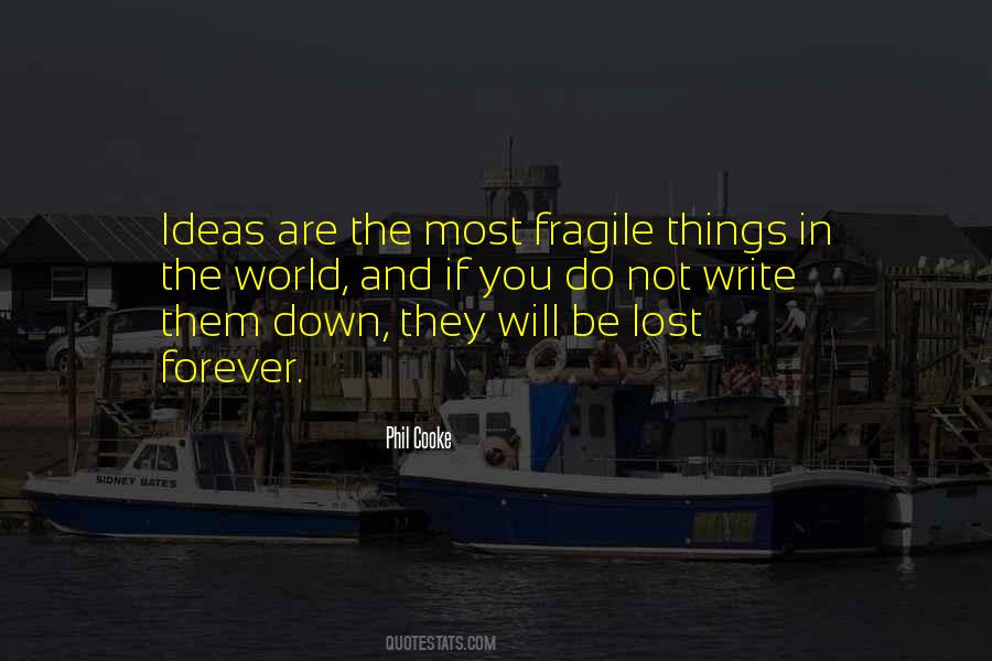 Sayings About Lost Things #121165