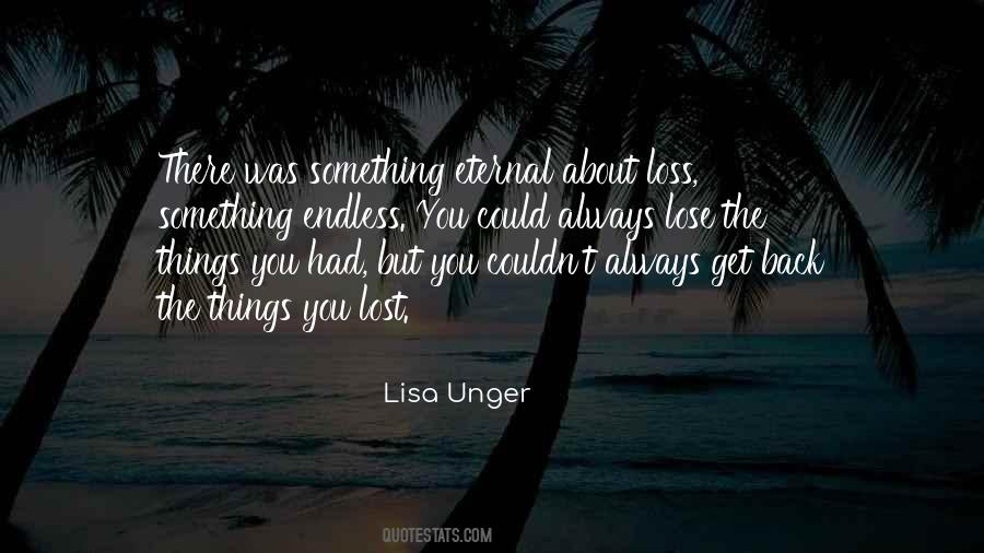 Sayings About Lost Things #192386