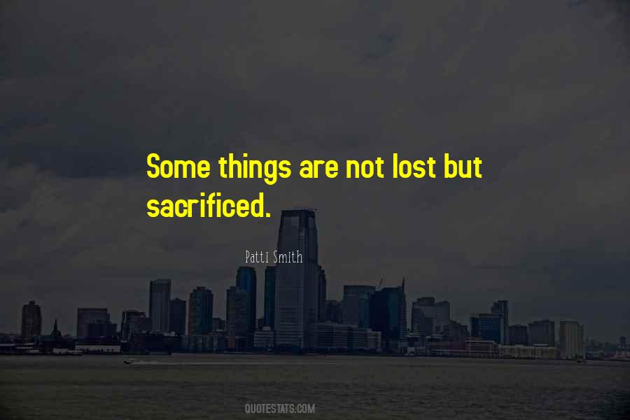 Sayings About Lost Things #212517