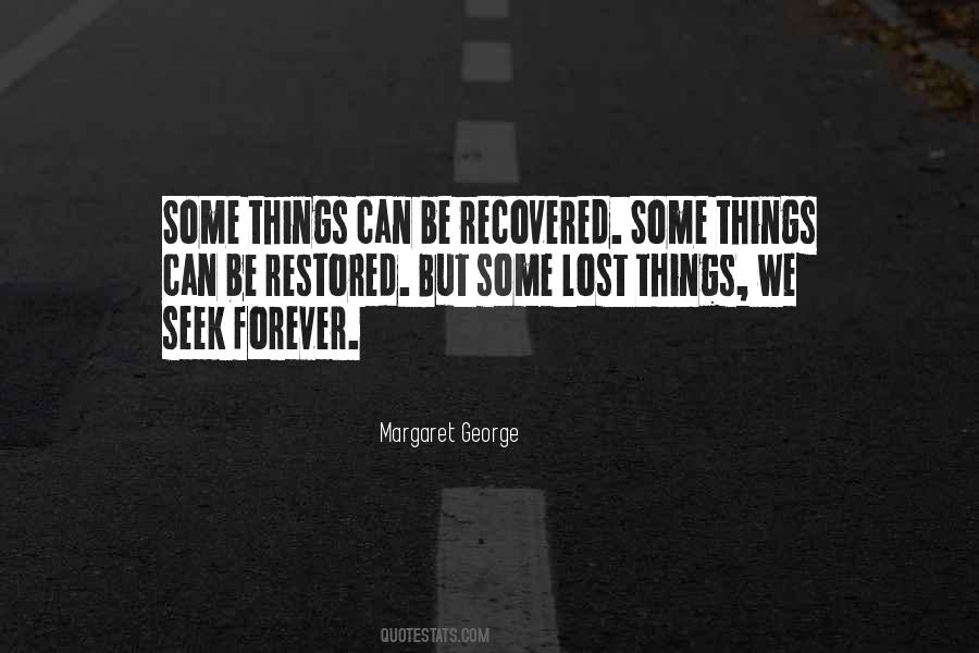 Sayings About Lost Things #391402