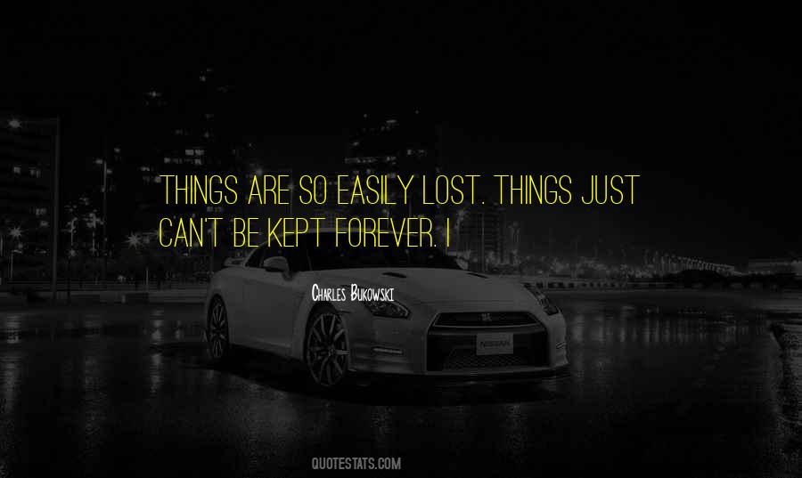 Sayings About Lost Things #628339