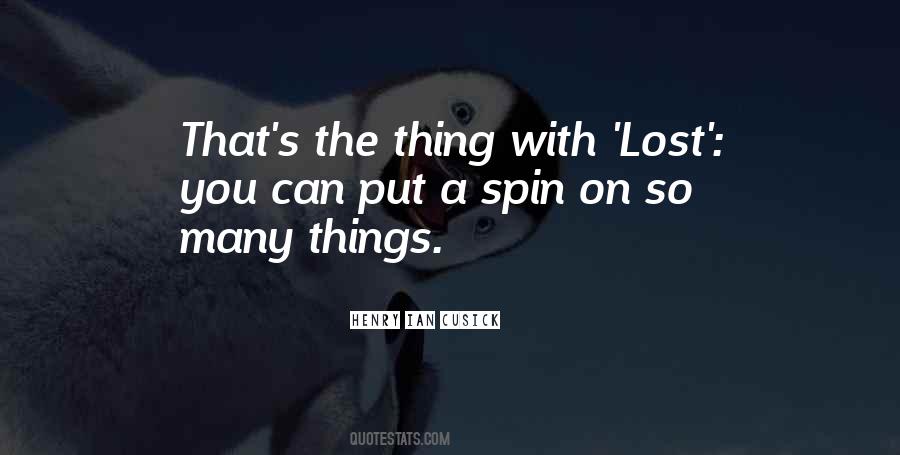 Sayings About Lost Things #96082