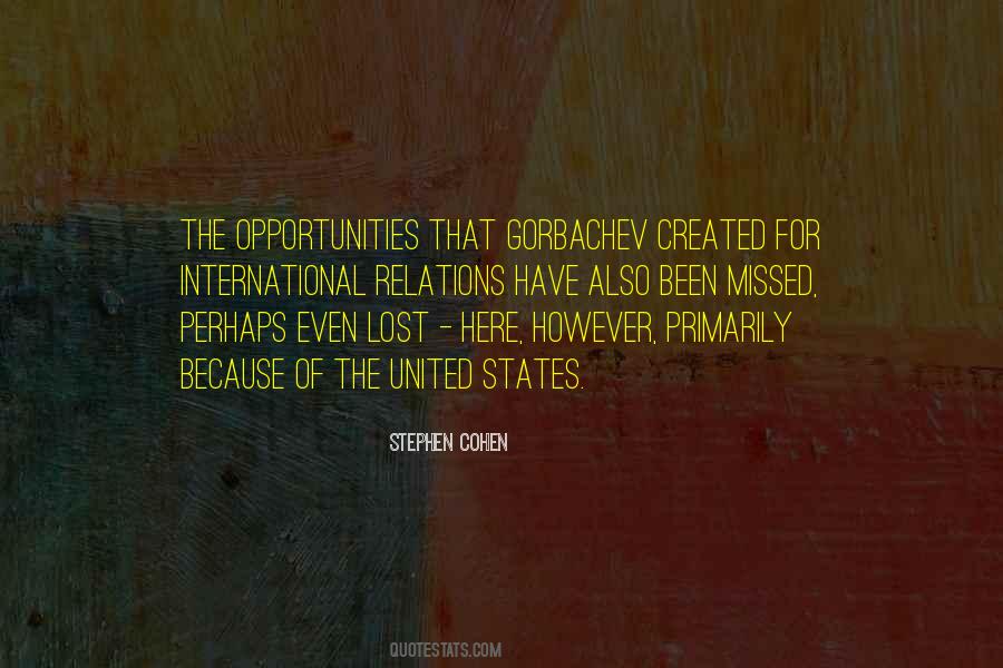 Sayings About Lost Opportunities #1489830