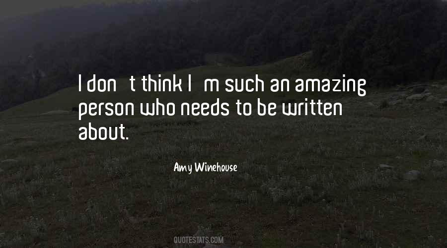 Sayings About An Amazing Person #916199