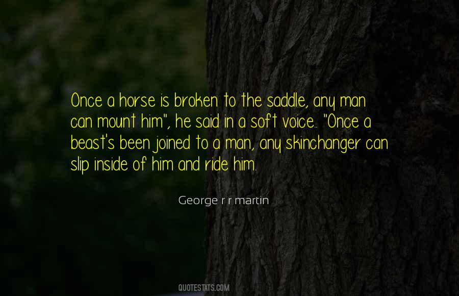 Sayings About A Man And His Horse #44344