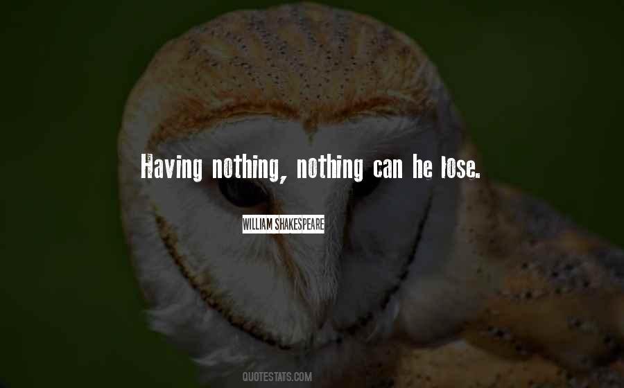 Sayings About Having Nothing #1487177