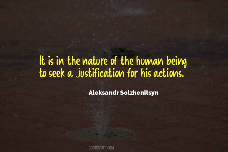 Sayings About Nature Of Human Being #1022866