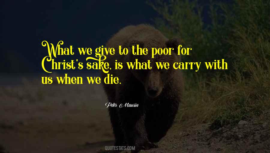 Sayings About Giving To The Poor #1564315