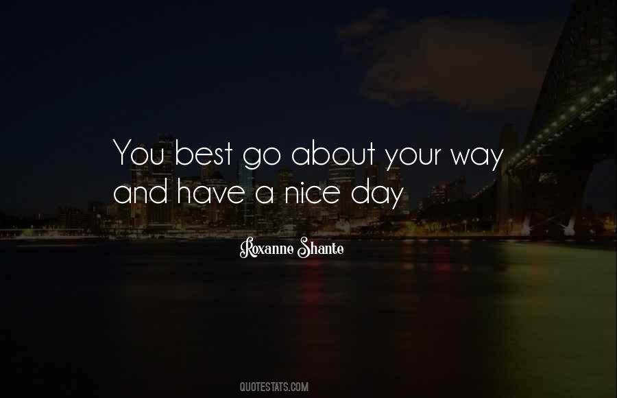 Sayings About Nice Day #86157