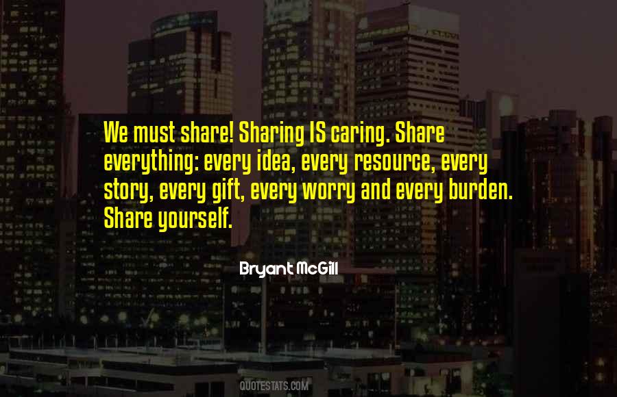Sayings About Sharing And Caring #741153